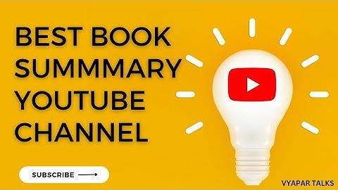 Best Book summary YouTube channels l Best YouTube Channel