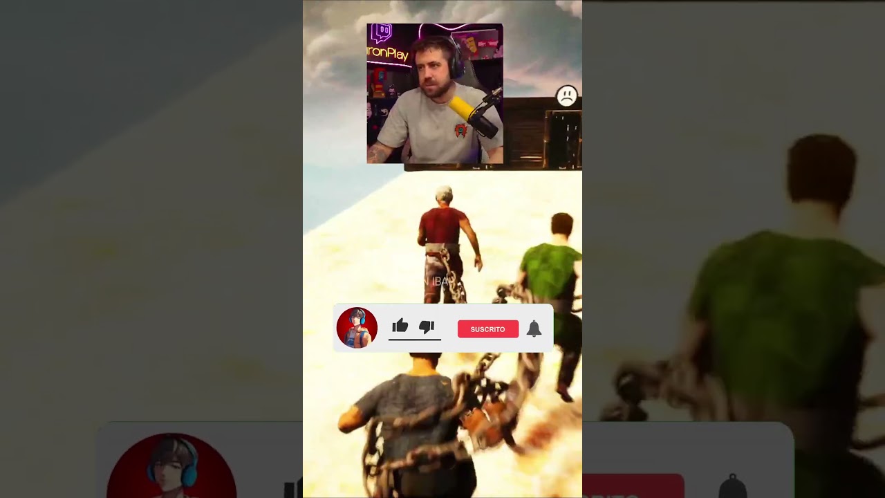 Chained Together con #auronplay #ibai #luzu #axozer #viral #humor #chainedtogether #neubady #risas