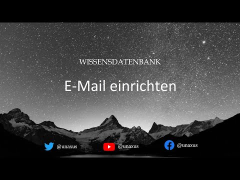 E-Mail einrichten