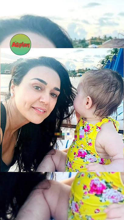 💖Preity Zinta's Precious Moments with Kids Jai and Gia Zinta Goodenough and Husband
