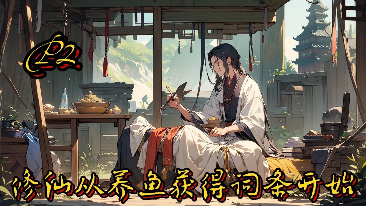 🐟【修仙從養魚獲得詞條開始】P2 修士，功法！穿越修仙界，李沐川只是個資質平庸、毫無靠山的家族漁農。每日起早貪黑，換來的卻是漁獲不達標，就要被#種田 #玄幻小說 #ai漫画 #修仙 #穿越 #凡人流