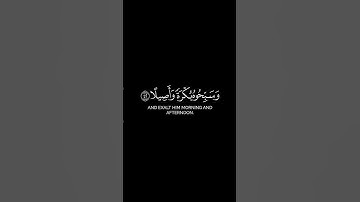 السورة: الأحزاب الآية: (٤١ـ٤٢) القارئ: محمود خليل الحصري - قصر المنفصل -#كرومات #كرومات_قرآن