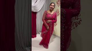 Actress Myna Nandhini In Our Signature Saree . For Appointments Whatsapp 8939026002 9176145454