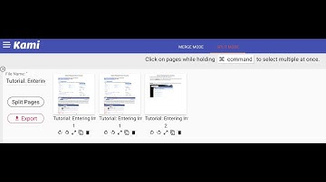 Duplicate or Delete a Page in Kami Using Merge & Split
