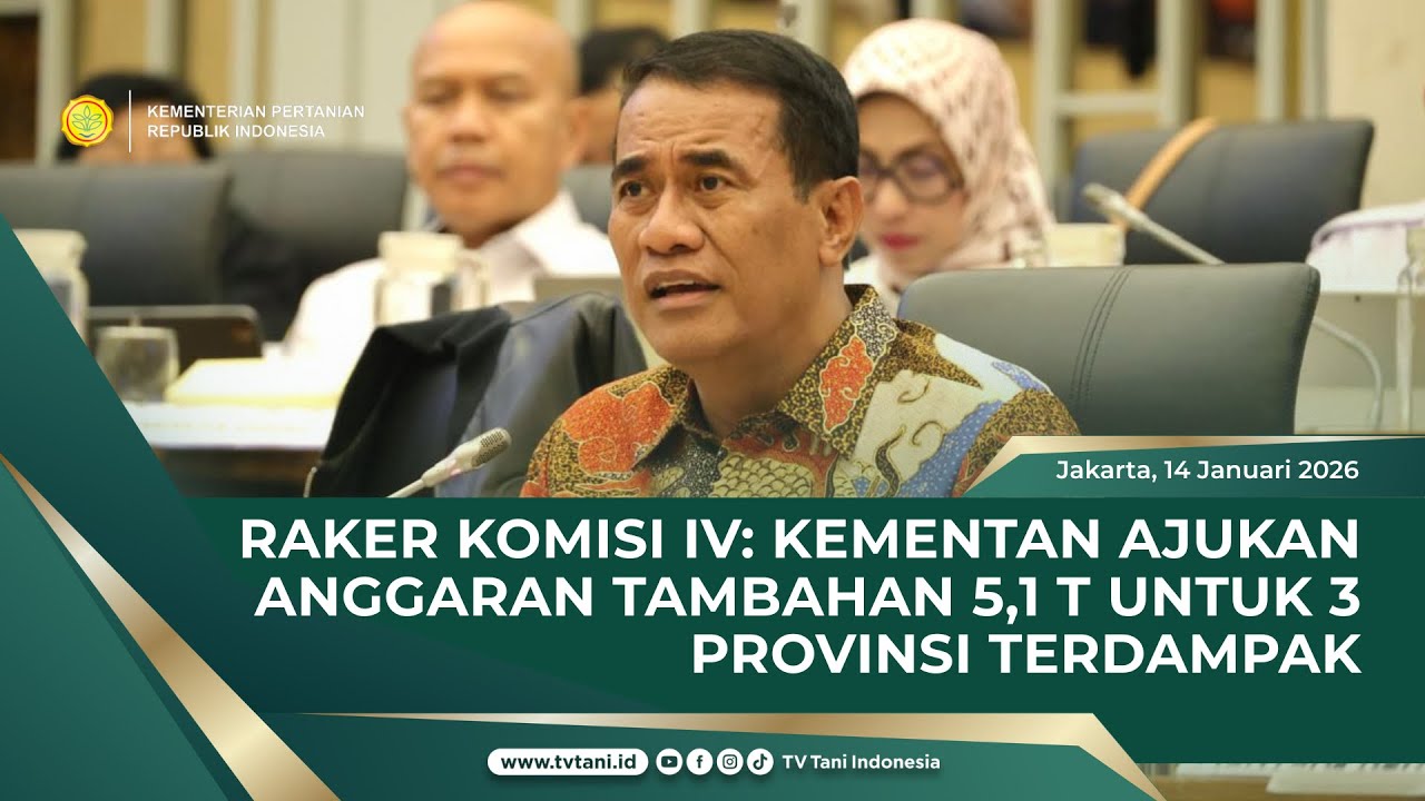 Kementan Ajukan Tambahan Anggaran untuk 3 Provinsi Terdampak