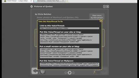 Adding Voicethread to Edublogs