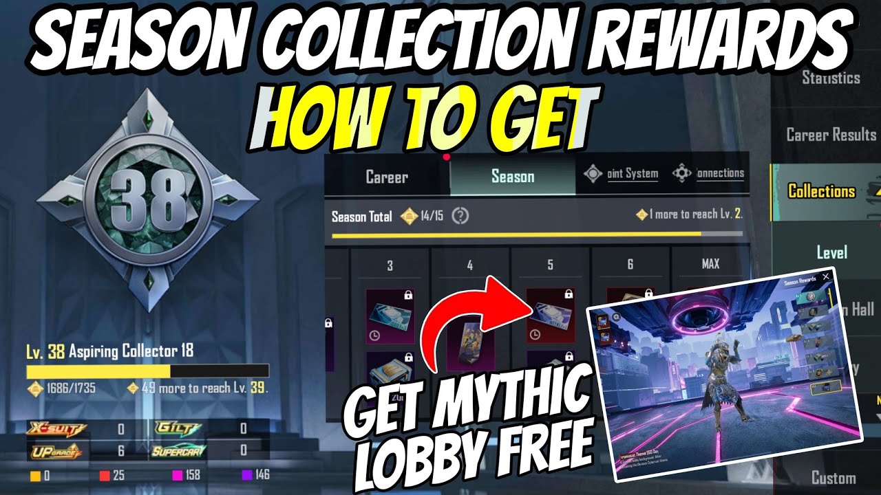 Season Collection Rewards Is Here | Get Mythic Lobby | How To Increase ...