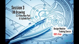 ANSYS Design Modeler Full Free Course, Session 3.2: Form New Part & Explode Part screenshot 5