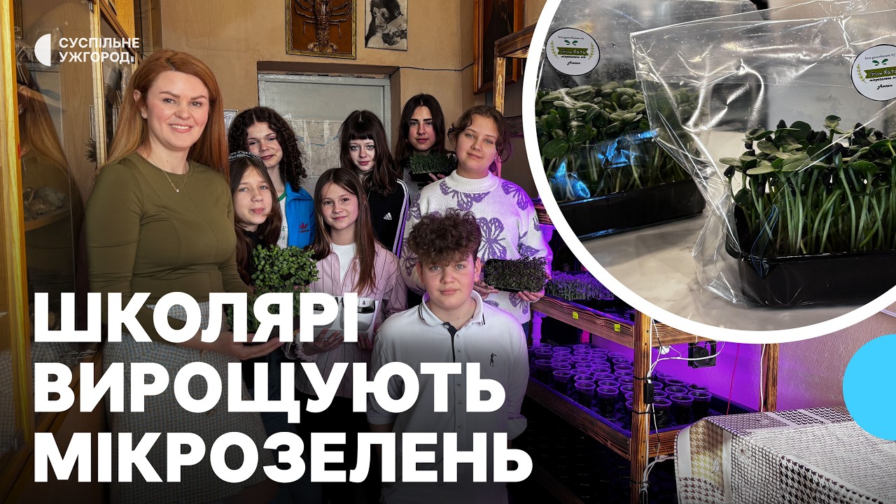 У Мукачеві семикласники вирощують мікрозелень на продаж