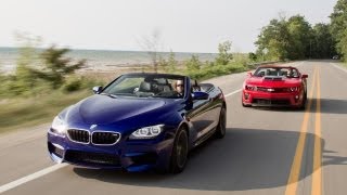 2013 Chevrolet Camaro ZL1 Convertible vs. 2012 BMW M6 Convertible - Comparison Test - CAR and DRIVER