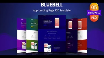 Bluebell - App Landing Page PSD Template | Themeforest Website Templates and Themes