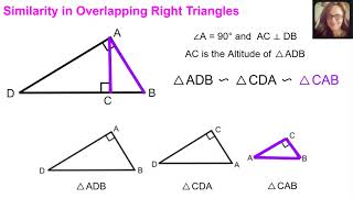 Similarity in Overlapping Right Triangles
