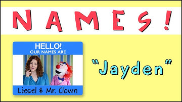 Learning Names with Mr. Clown: "Jayden"