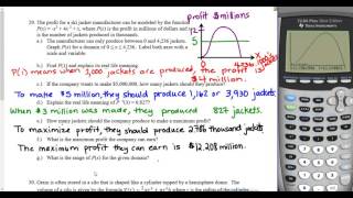 Pre-Governor's Sample Test Unit 6 Polynomials PART 2 Applications