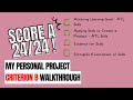 How to score a 2424 ib myp personal project criterion b walkthrough