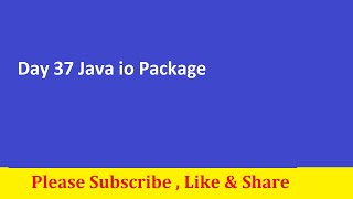 Famous Day 37 full Course Java IO Package Net Worth