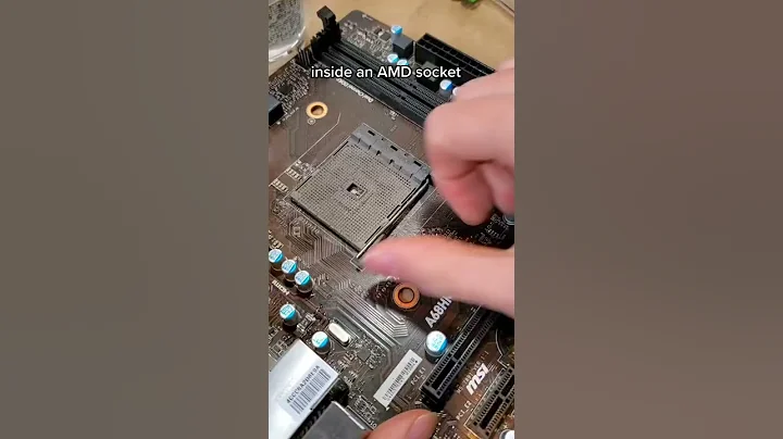 inside an AMD socket! #shorts