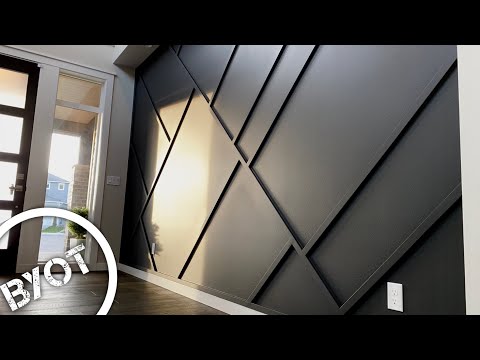 DIY ACCENT WALL // MODERN ACCENT WALL