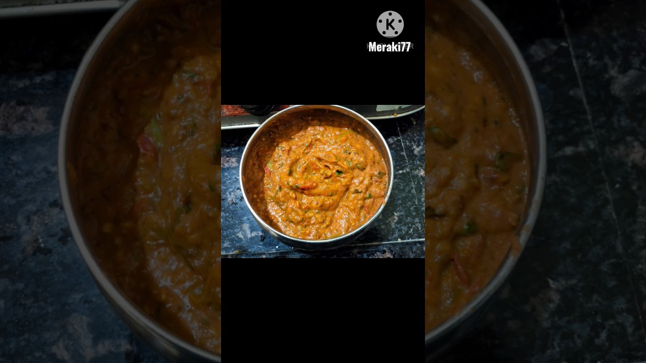 పచ్చి మిర్చి టొమాటో పచ్చడి| Pachi Mirchi tomato pachadi for dosa,rice&idly|#meraki77 #youtubeshorts