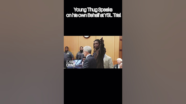 Young Thug gives Heartfelt Speech before walking out of YSL Trial