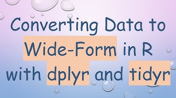 Converting Data to Wide-Form in R with dplyr and tidyr