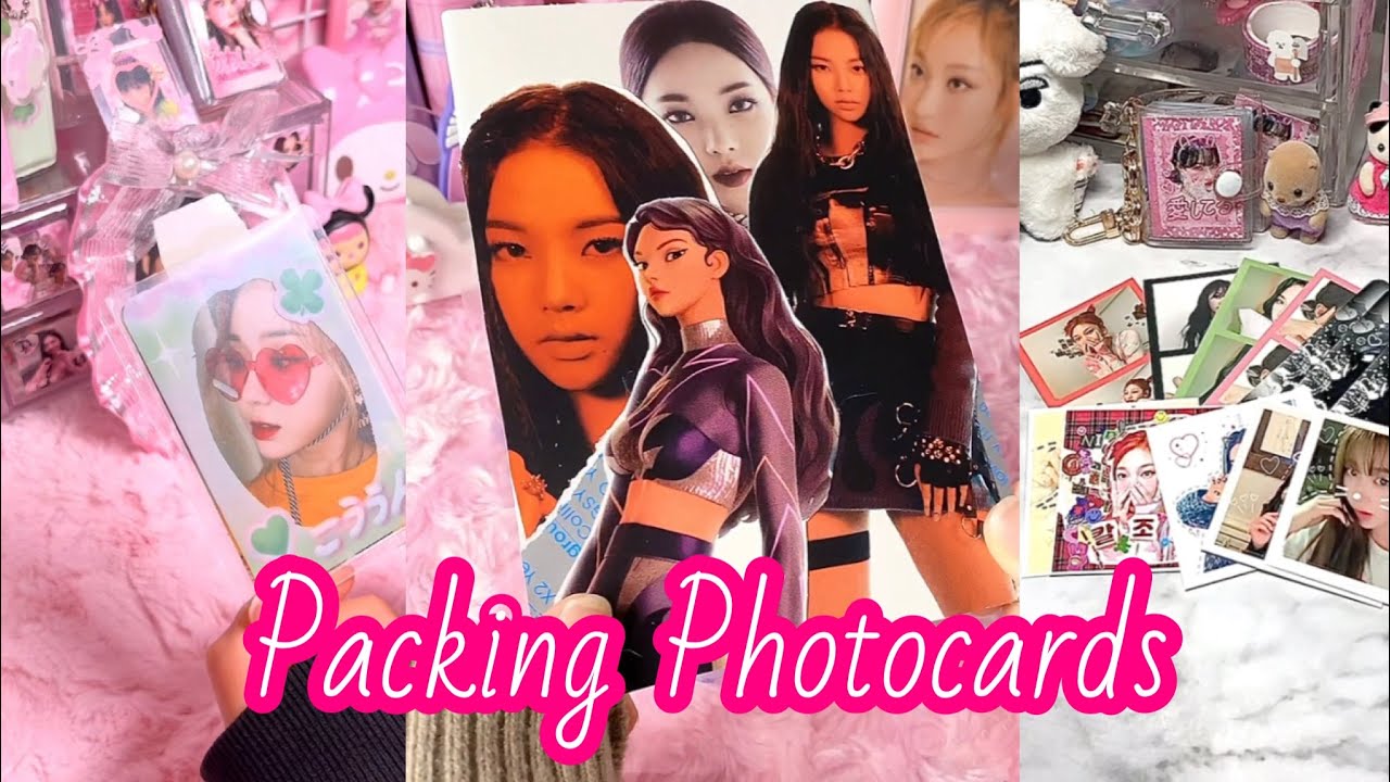 💭🌷Packing Kpop Photocards (aespa  ver.) #17 [ ASMR ]✨| tiktok compilation |