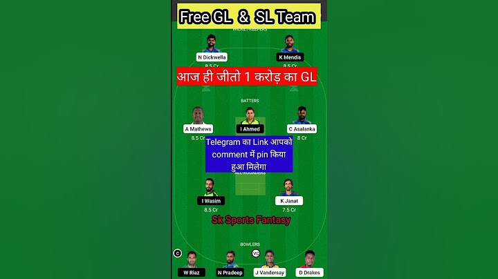 CS vs GG Dream11 Prediction | Colombo Stars vs Galle Gladiators Dream11 Team | GG vs CS Dream11