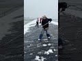 Snow Roof Clearing: Satisfying Winter Moment