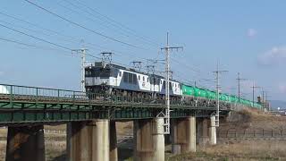 EF64 1013＋EF64 1017牽引　6088レ　矢田川橋梁通過