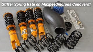 Do Heavier Spring Rates Help Performance?  Installing New Springs On My Maxpeedingrods Coilovers CRX