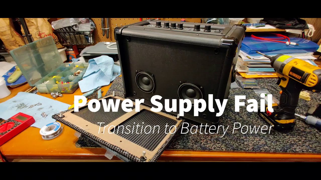 Blackstar ID:CORE Stereo 10 - battery conversion after power supply failure