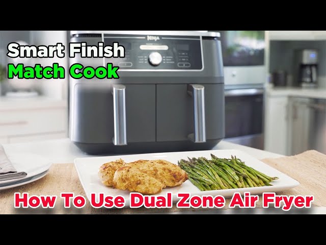 Air Fryer  How to Use Smart Finish (Ninja® Foodi® 2-Basket Air