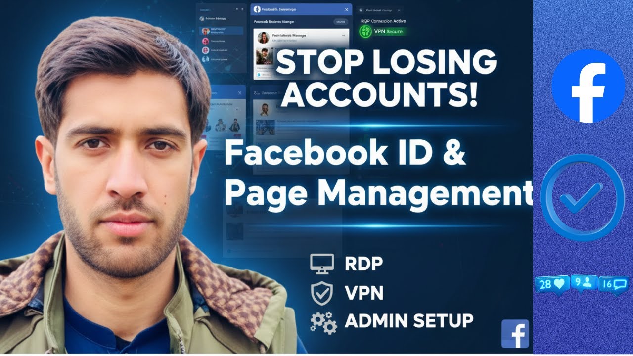 How to Manage Facebook IDs & Pages with RDP/VPN | Full Admin Setup Guide 2026  (Class 2 Part 2)