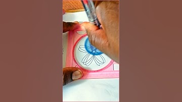 Beautiful Geometric Art Using Spirograph Tools  | #Spirograph #Art #shorts #trending