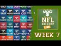 NFL KICKOFF LIVE: JAGS/SAINTS REACTION. DOLPHINS/EAGLES AND LIONS/RAVENS BATTLE. WEEK 7 PREVIEW.