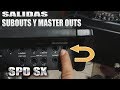 Como utilizar las salidas sub outs y master outs spd sx  tutorial