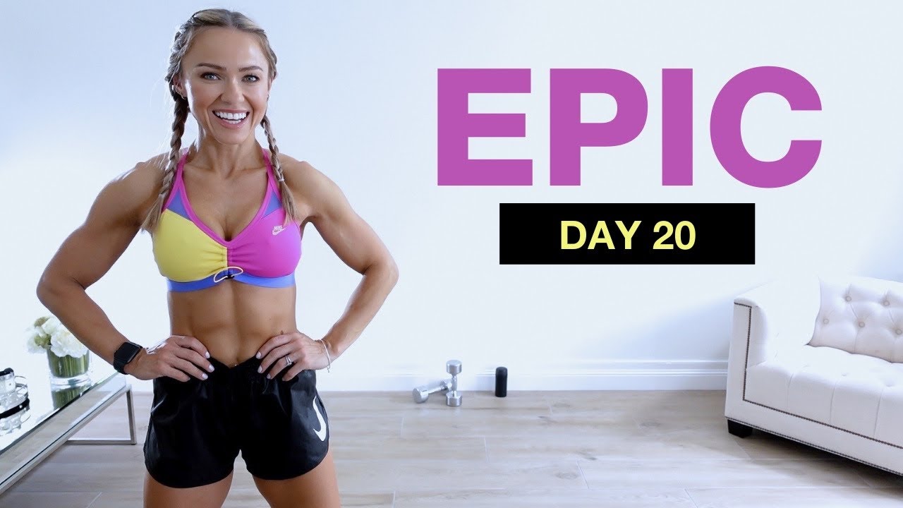 Day 20 of EPIC  Dumbbell HIIT Workout 30 min High Intensity