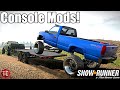 SnowRunner: NEW CONSOLE MODS MUDDING ADVENTURE! Single Cab OBS Chevy SHOW TRUCK!!