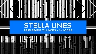 Widescreen Stella Lines VJ Loops Pack