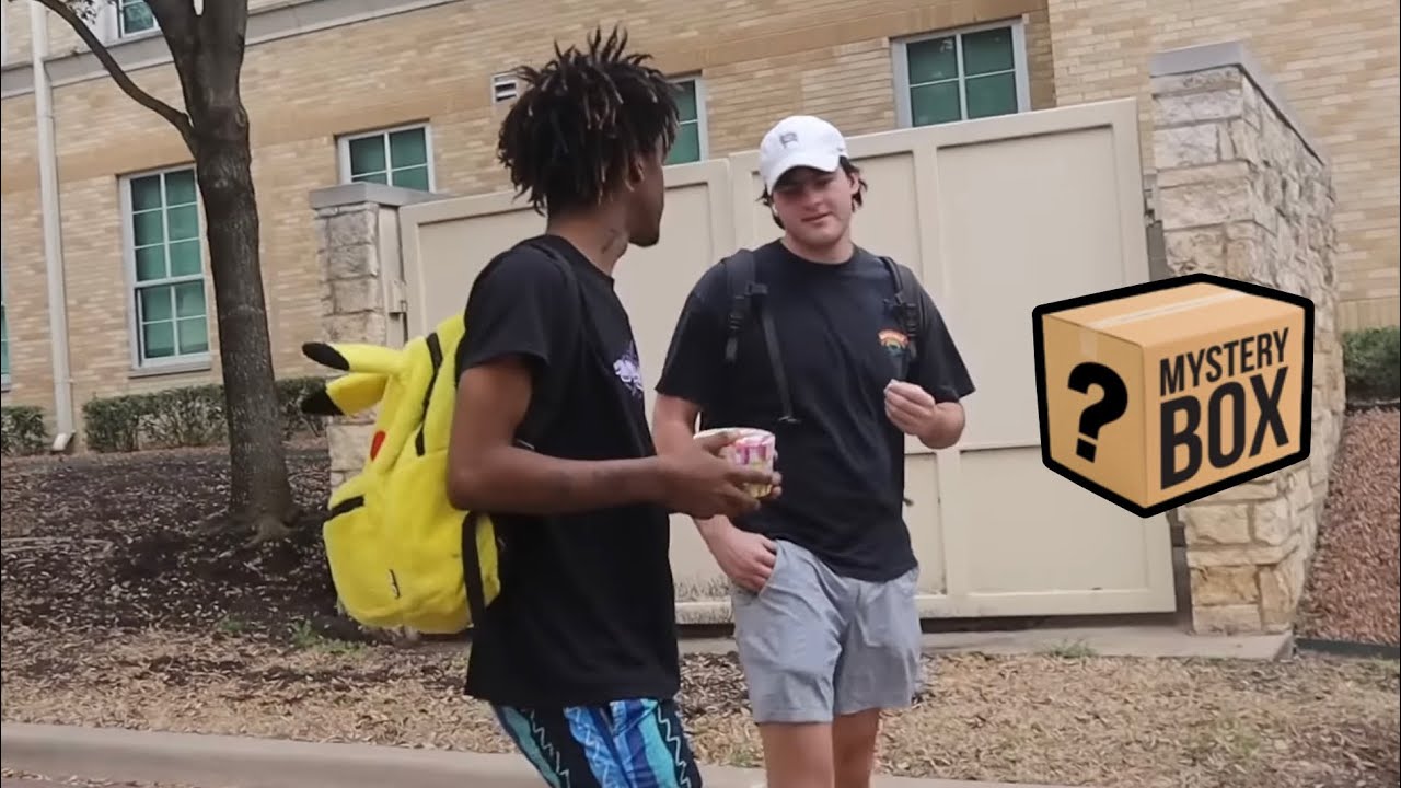 mystery box or $1 at tcu