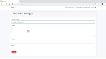 Website Sederhana dengan Fungsi Tambah Data, Edit Data, Menghapus Data dengan Framework Laravel