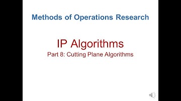 MEIE3271 Methods of Operations Research 05 IP Algorithms Part 008