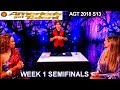 Shin Lim Card Magician Part1 with Heidi &Tyra SENSATIONAL Semifinals 1 America