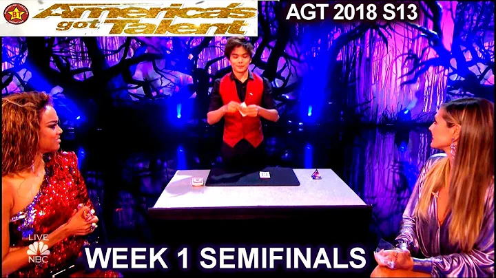 Shin Lim Card Magician Part1 with Heidi &Tyra SENSATIONAL Semifinals 1 America's Got Talent 2018 AGT
