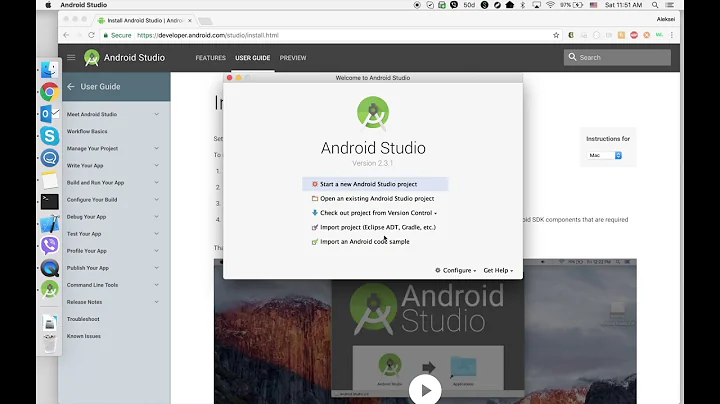 How to install Android SDK on MAC
