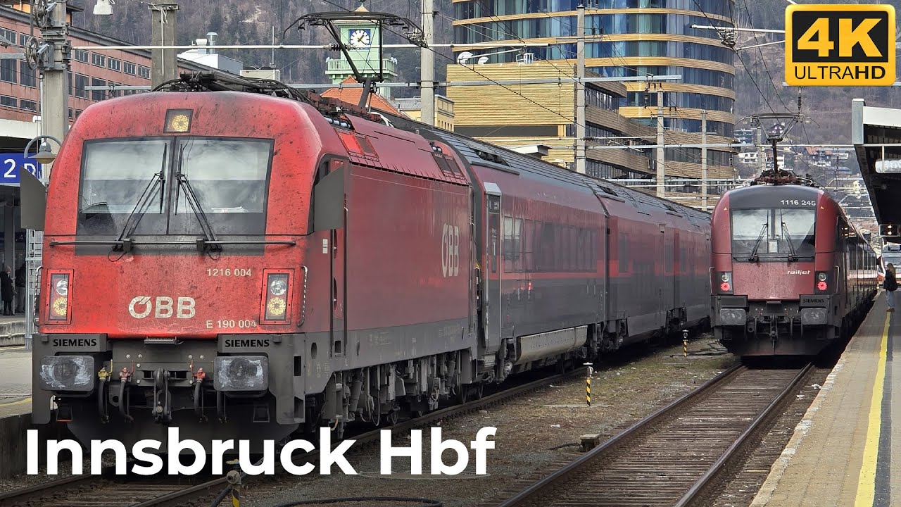 Innsbruck Hauptbahnhof - 12.02.2025: Faszinierende Vielfalt im Alpenbahnbetrieb