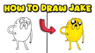 How to Draw Jake from Adventure Time – Cartoon Character Drawing Guide