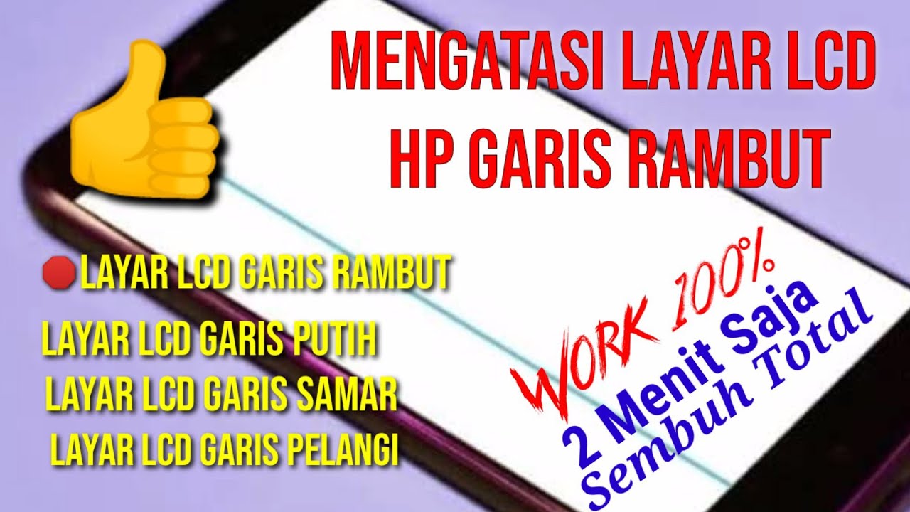 Cara Mengatasi Layar Lcd hp bergaris-garis putih dan samar 