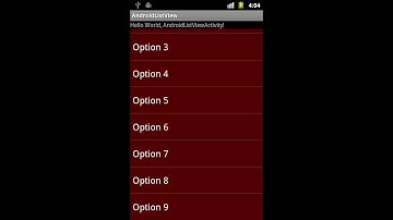 Listview with background color