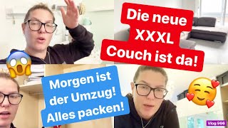 Unsere Neue Couch ist da! l Der Umzug steht bevor l Alles muss gepackt werden! l Vlog 966